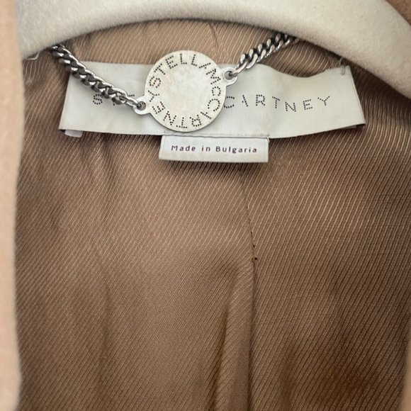 Stella McCartney Bryce Wool Overcoat in Tan - Picture 3 of 3